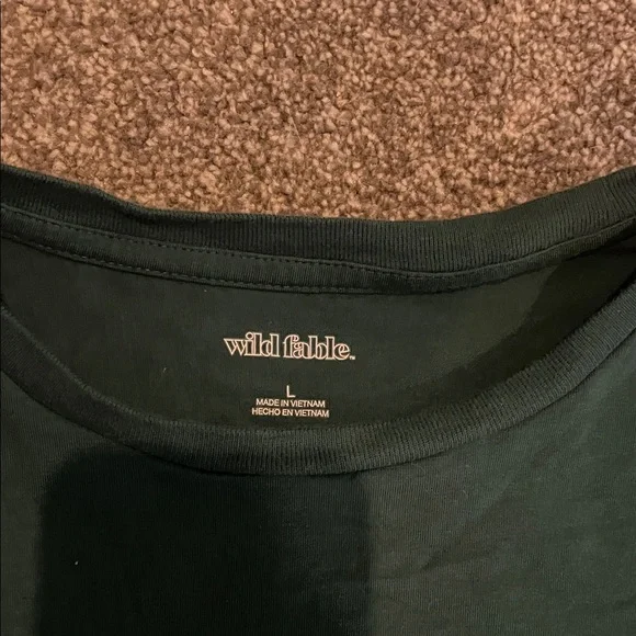Wild Fable Dark Green Short Sleeve Tee - Picture 2 of 2